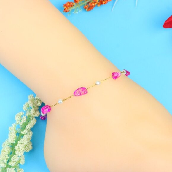 Elegant Handmade Anklet – Perfect for Women & Girls | Ideal Gift Option, DYC1604 - Picture 5 of 11